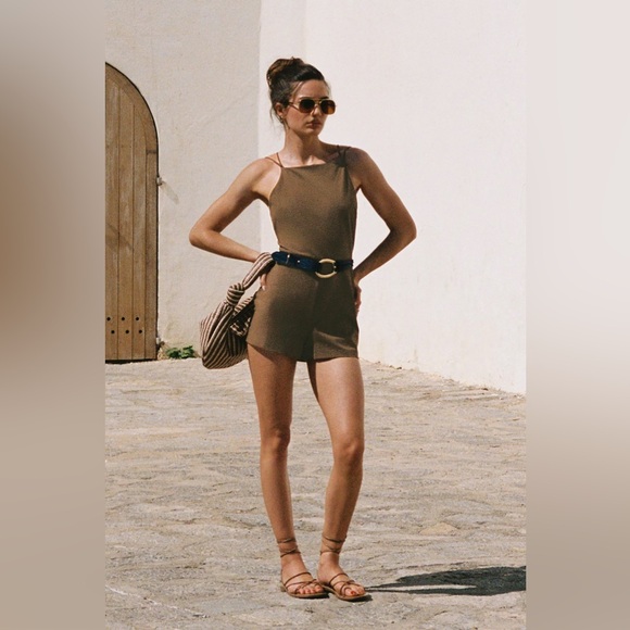 Anthropologie Maeve Strappy Micro Romper - Picture 7 of 9